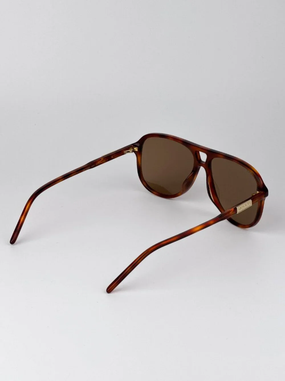 Gucci Sunglasses Havana Brown Pilot Frame Brown Lenses GG1156S 003 NEW AUTHENTIC